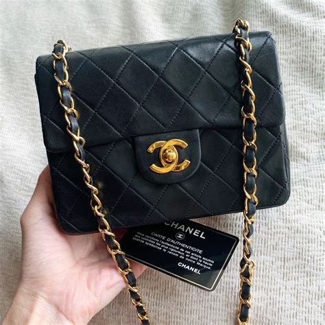 chanel red squre mini|chanel small bag with price.